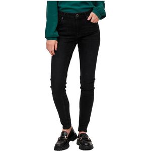 Vila Sarah Wu01 Skinny Fit Jeans Zwart XL / 32 Vrouw