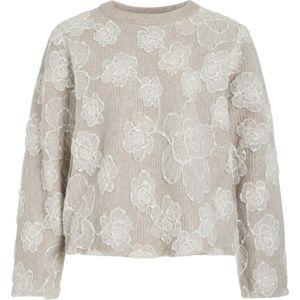 VILA - VIHAYDEN O-NECK - Gebreide Trui - Bruin