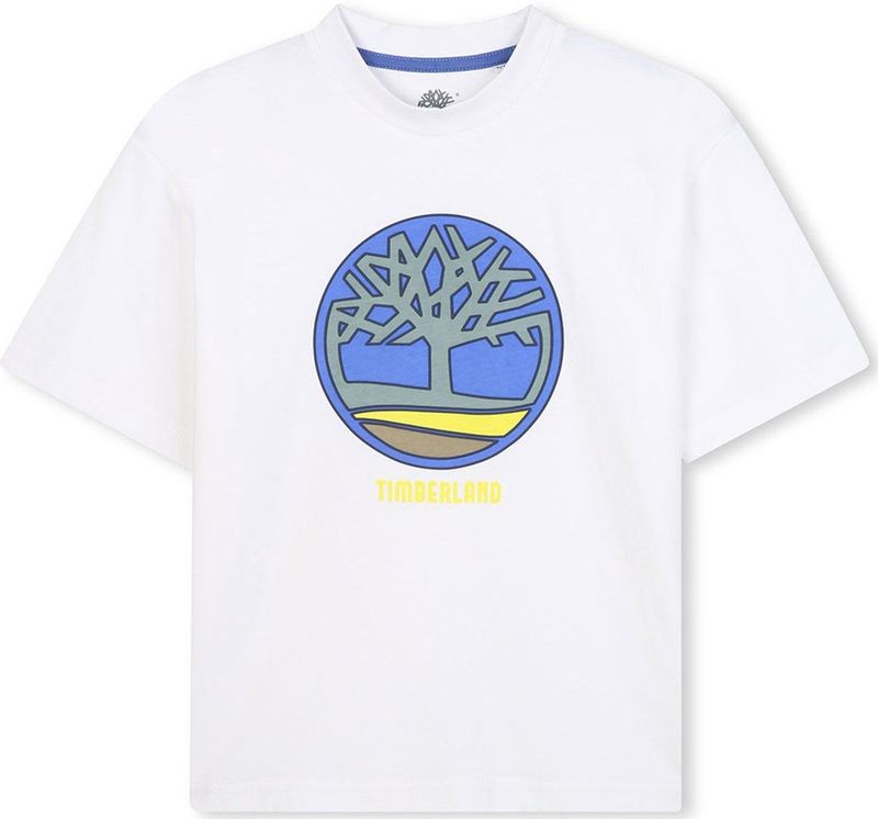 Timberland - T60541 - T-shirt - Wit - Korte Mouwen - Jongens