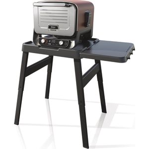 Ninja Woodfire Officiële Standaard met Zijtafel - In Hoogte Verstelbaar - Geschikt voor Woodfire Oven en BBQ's - OG701EU, OG850EU, OG901EU en OO101EU