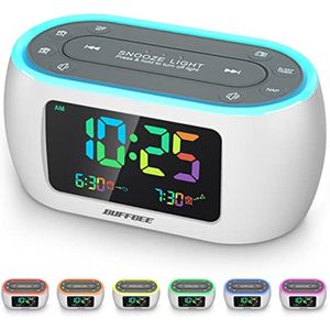 Digitale Radiowekker met Multifunctionele LED Nachtlamp en Dubbel Alarm