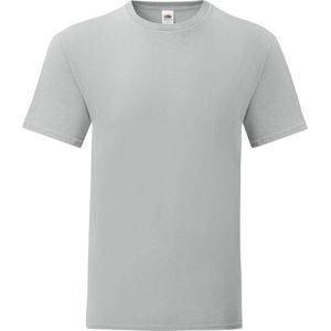 Fruit Of The Loom Iconisch T-shirt Kinderen / Kinder (Zinc Grijs)