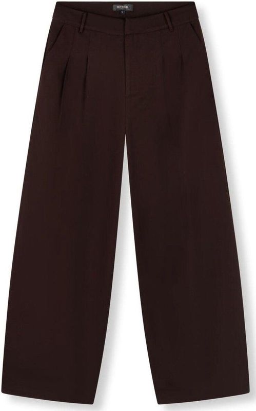 Refined Department - Kaly Woven - Broek - Donkerbruin - Barrel Fit