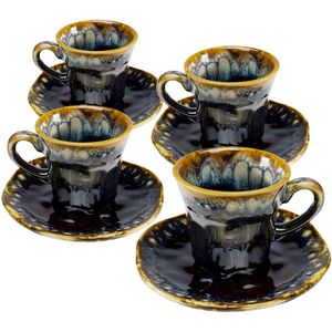 Koffiekoppen Lio blauw (4/set) Kare Design