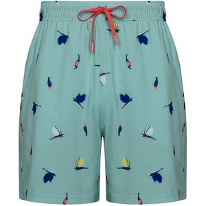 Pastunette Zwembroek Tropical Breeze - Turquoise - Sneldrogend - Maat XXL