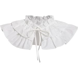 JGS Premium - Renaissance kraag victoriaans Elizabethaans kostuum met kant en veren