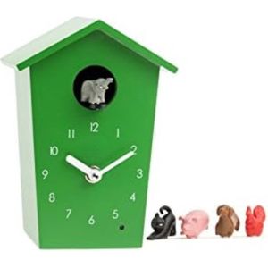 Koekoeksklok - Koekoeksklok Modern - Koekkoeksklok - Koekoeksklokken - Koekoeksklok voor Kinderen - Groen