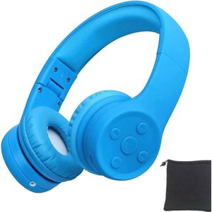 Draadloze hoofdtelefoon voor kinderen met volume beperking en muziekdeelpoort