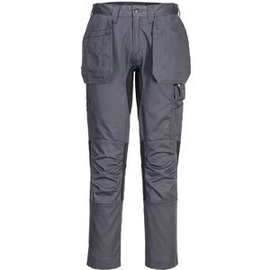 Portwest WX2 Eco Stretch Broek met holsterzakken CD883 - Mol grijs - 48