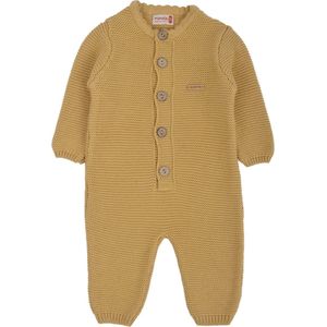 Minora gebreide baby kleding jongens-Unisex boxpakje-Kraamcadeau -Kraamcadeau - Babyshower-Newborn overalls winter- Mosterd-9/12 Maanden- Sinterklaas