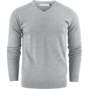 James Harvest SWEATER ASHLAND V-NECK 2112507 - Grijs Mêlee - 4XL