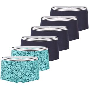 Schiesser Meisjes shorts 6 pack Teens Girls 95/5 Organic Cotton