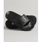 Superdry - Code Core - Badslippers - Gevoerde Bandjes - Gevormd Voetbed - Zwart