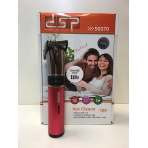 DSP Professional Trimmer 90070 Rood met Dorsh D1 Full Haarwax 150ml