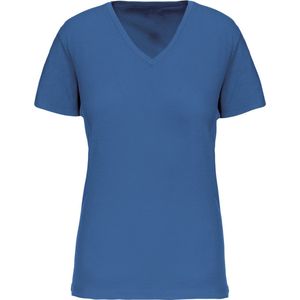 Kariban Dames-t-shirt BIO150 IC V-hals K3029IC - Light Royal Blue - L