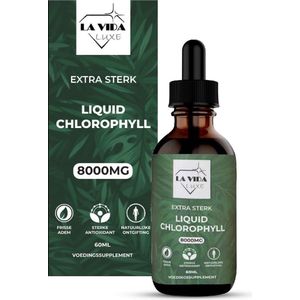 Chlorofyl Druppels - Extra sterk - 8000MG - Met E-BOOK - Chlorophyll Liquid - Vloeibaar - Supplement - Gua Sha - Chlorofyll Drops - Chlorella - Chlorofil Water - Chlorophyll drops - Superfood - afvallen - chlorella