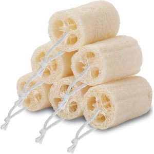 Natuurlijke Loofah Spons - Huidverzorging en Huishoudelijke Reiniging - Set van 4