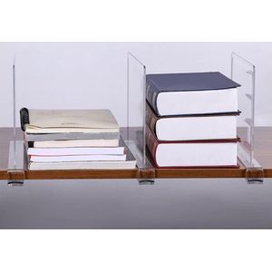 Plankverdeler van acryl scheidingswandrek reksysteem zonder boren voor boekenkast kledingkast en hangrekken 6 stuks Kledingkast