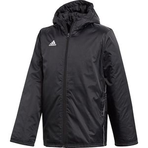 adidas - Core 18 Stadium Jacket Youth - Voetbaljas Kinderen - 116 - Zwart