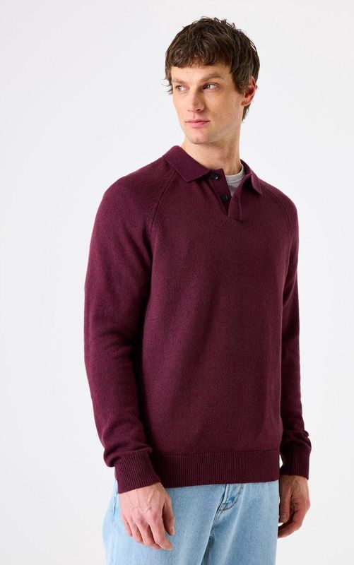 GARCIA - Effen Trui - Rood - Lange Mouw