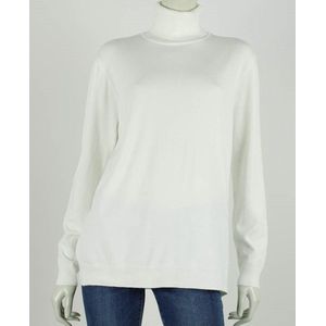 Dames col trui Roberta wit fijngebreid maat L/XL koltrui coltrui