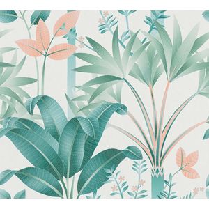 A.S. Création - Vliesbehang - Bloemen - Mat - Glad - 10,05 m x 0,53 m