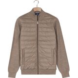 Baileys - Cardigan - Taupe - Horizontaal Doorgestikt - Licht Gewatteerd Vest