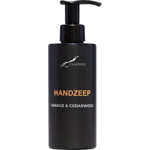 Handzeep Sweet Orange & Cedarwood 300 ml - met pomp - zwarte fles