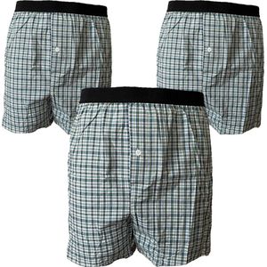 Embrator mannen Boxershorts 3-stuks geruit maat XXL