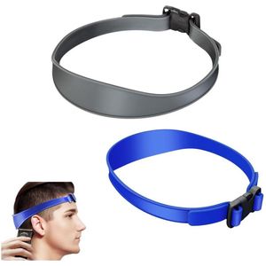 2-delig - Haarstylingband, doe-het-zelf kappersset, scheermal, kappersgereedschap voor heren 63cm(zwart, grijs)