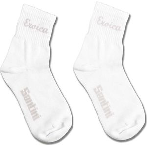 Santini Eroica Official Lange Sokken Wit EU 44-47 Man,Vrouw