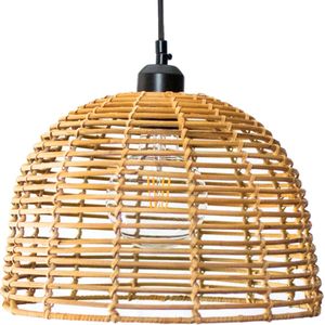 Rotan / Rieten Hanglamp - Handgemaakt - Naturel - ⌀30 cm