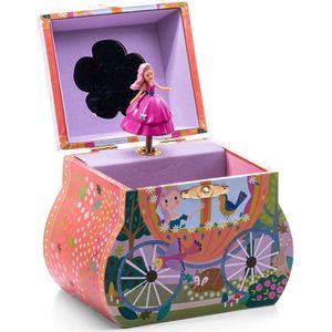 Floss & Rock Muziek / Juwelendoosje, Sprookje koets - 13 x 13 x 8,5 cm - Multi