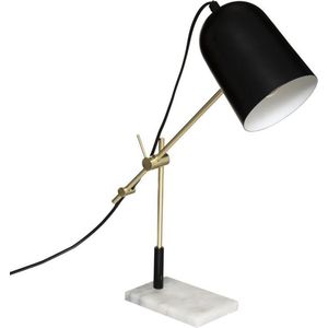 Tafellamp - Bureaulamp - marmer - goud - zwart - 40CM