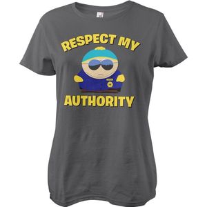 South Park Damen Respect My Authority Girly Tee DarkGrey-S