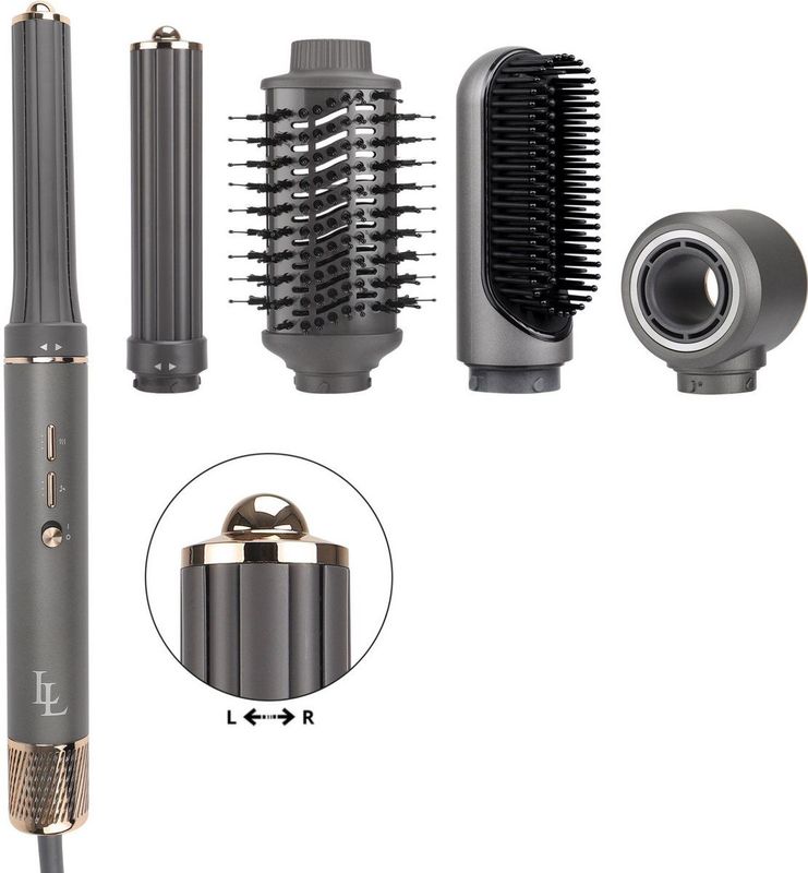 Largolash - Pro Airstyler - Fohnborstel - Multistyler - Krulborstel - Kleur: Zwart