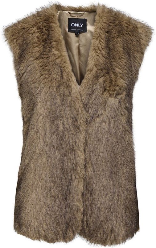 Only - Onldawn Life - Gilet - Bruin - 100% Gerecycled Polyester