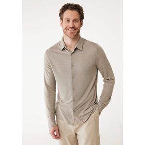 Mexx Long Shirt Sleeve Taupe Heren - Maat Xl