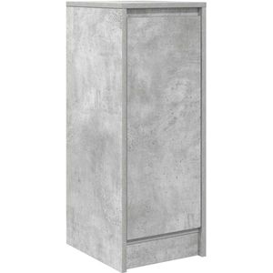 vidaXL - Dressoir - 29,5x34x76 - cm - bewerkt - hout - betongrijs
