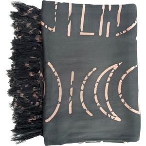 Sarong Moon - Handgemaakte Pareo Omslagdoek Omslagrok Wikkelrok Dames Heren - Groen