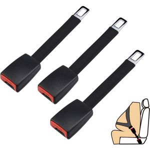 3 Stuks Gordelverlenger - 25cm - Gordelverlengers Voor Auto’s - Verlengstuk - Veiligheidsgordel - Auto-Accessoires - Geschikt Voor Mensen Die Zware Kleding Dragen, Zwaarlijvige Mensen, Zwangere Vrouwen, Kinderzitjes En Vrachtwagenchauffeurs