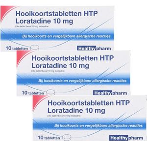 Healthypharm Hooikoortstabletten HTP Loratadine 10 mg - 3 x 10 tabletten