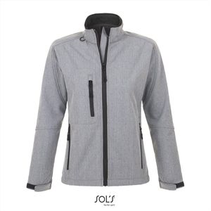 SOL'S Women´s Softshell Jacket Roxy L863 - Grey Melange - M