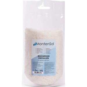 MontenSal - Magnesium Vlokken Kristallen - 5 kg - Uit Nederlandse Bron
