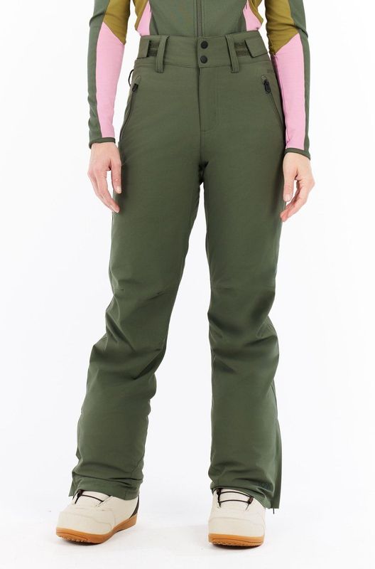 Protest Prtcinnamones - Skibroek Dames - Zak met rits - Verstelbare schouderbanden - Waterkolom 10K – Thyme