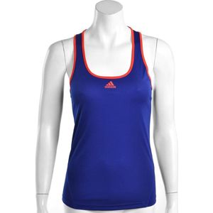 adidas - Women's Response Classical Tanktop - adidas Tennis Top - XL - PaarsBlauw/FluorRood