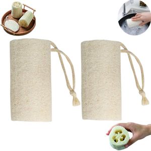 2 stuks - Harde loofah - loofah vaatdoek - natuurlijke loofah exfoliërende lichaamsspons - plantaardige biologische loofah - natuurlijke afwasspons - boerderij loofah - plantaardige biologische loofah - natuurlijke afwasspons