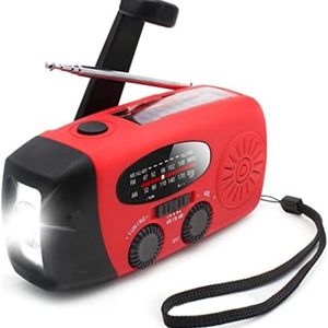 Radio Op Batterijen (Accu) Voor Rampen - Radio Opwindbaar - Noodradio - Noodradio Solar Opwindbaar