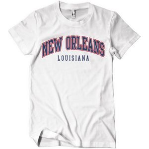 New Orleans Louisiana T-Shirt White-2XL