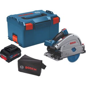 Bosch GKT 18 V 52 GC Profi-invalcirkelzaag BITURBO Brushless + 1x ProCore accu 8.0 Ah + L-Boxx + aansluitmodule - zonder oplader